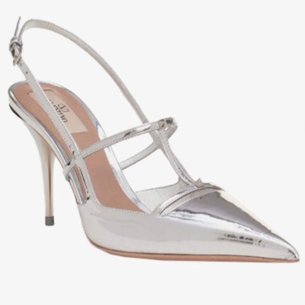 Valentino Rockstud Wispy slingback pumps 38.5 - Picture 3 of 5